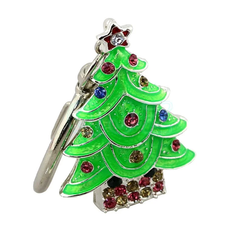 Флешка Металлическая Елка Christmas Tree R28 зеленая 256 Гб - фото 4