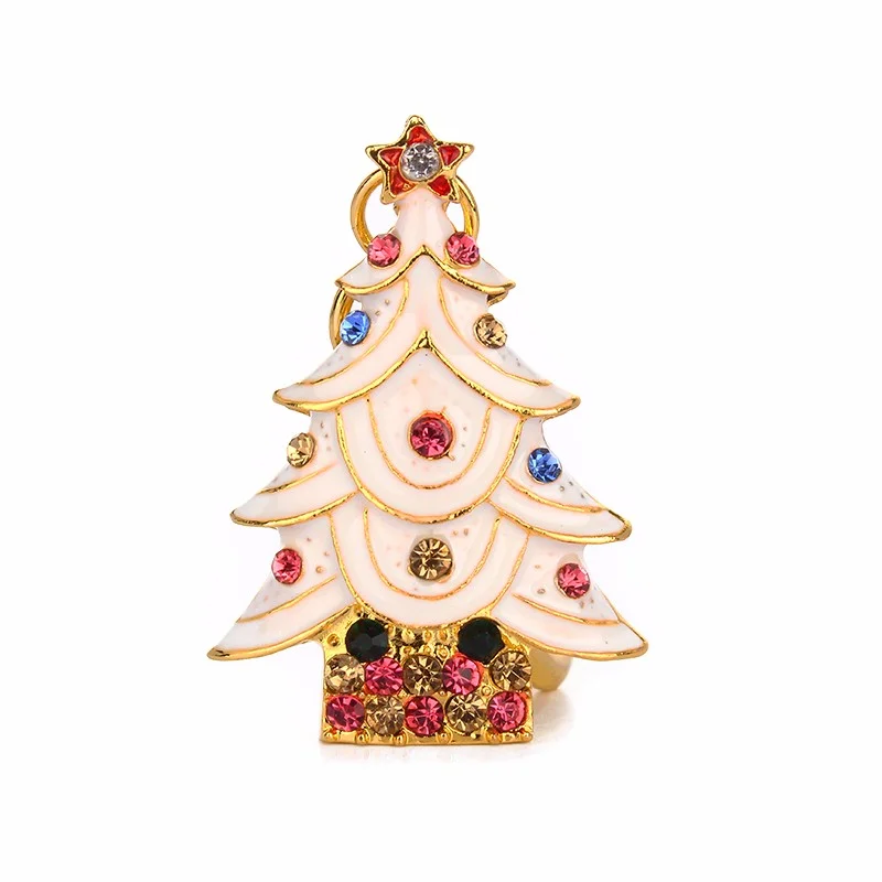 Флешка Металлическая Елка Christmas Tree R28 белая 512 Гб - фото 1