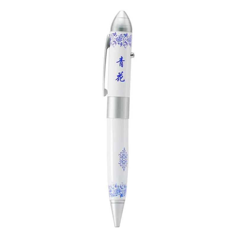 Флешка Фарфоровая Pen Ceramic Z30 бело-синяя 1 Гб - фото 2