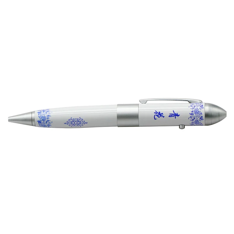 Флешка Фарфоровая Pen Ceramic Z30 бело-синяя 2 Гб