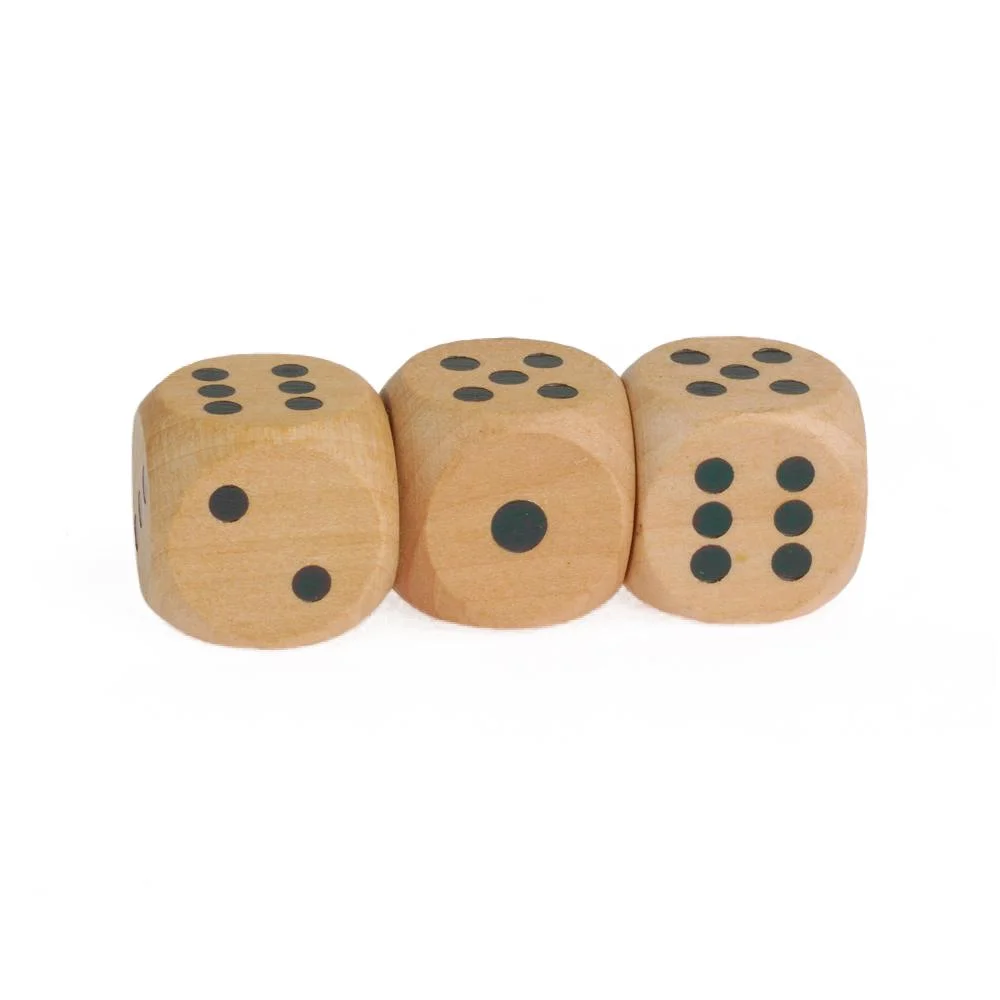 Флешка Деревянная Игральные кости Dice F34 бежевая 4 Гб - фото 7