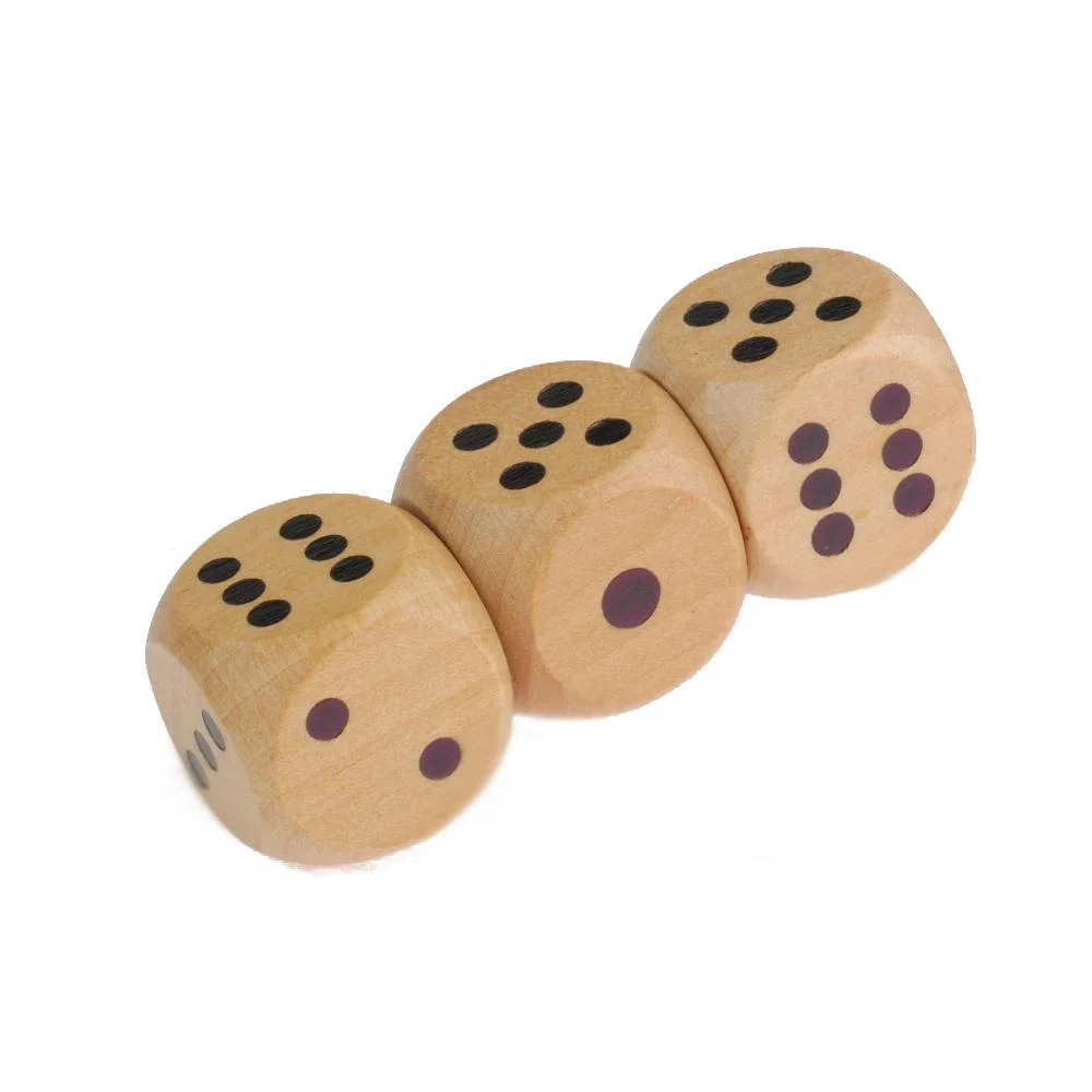 Флешка Деревянная Игральные кости Dice F34 бежевая 512 Гб - фото 3