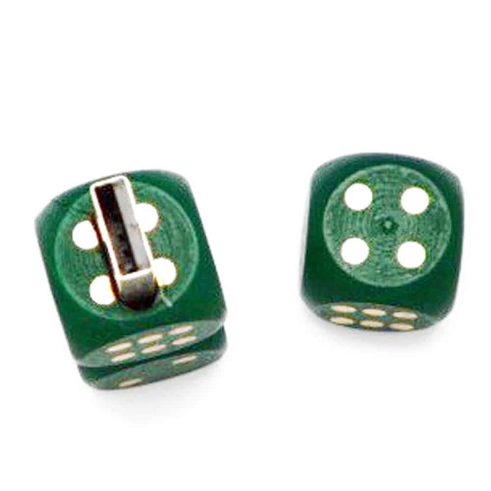 Флешка Деревянная Игральные кости Dice F34 зеленая 64 Гб - фото 7