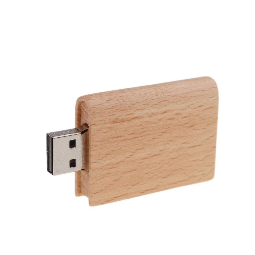 Флешка Деревянная Книга Book Wood F35 бежевая 128 Гб - фото 2