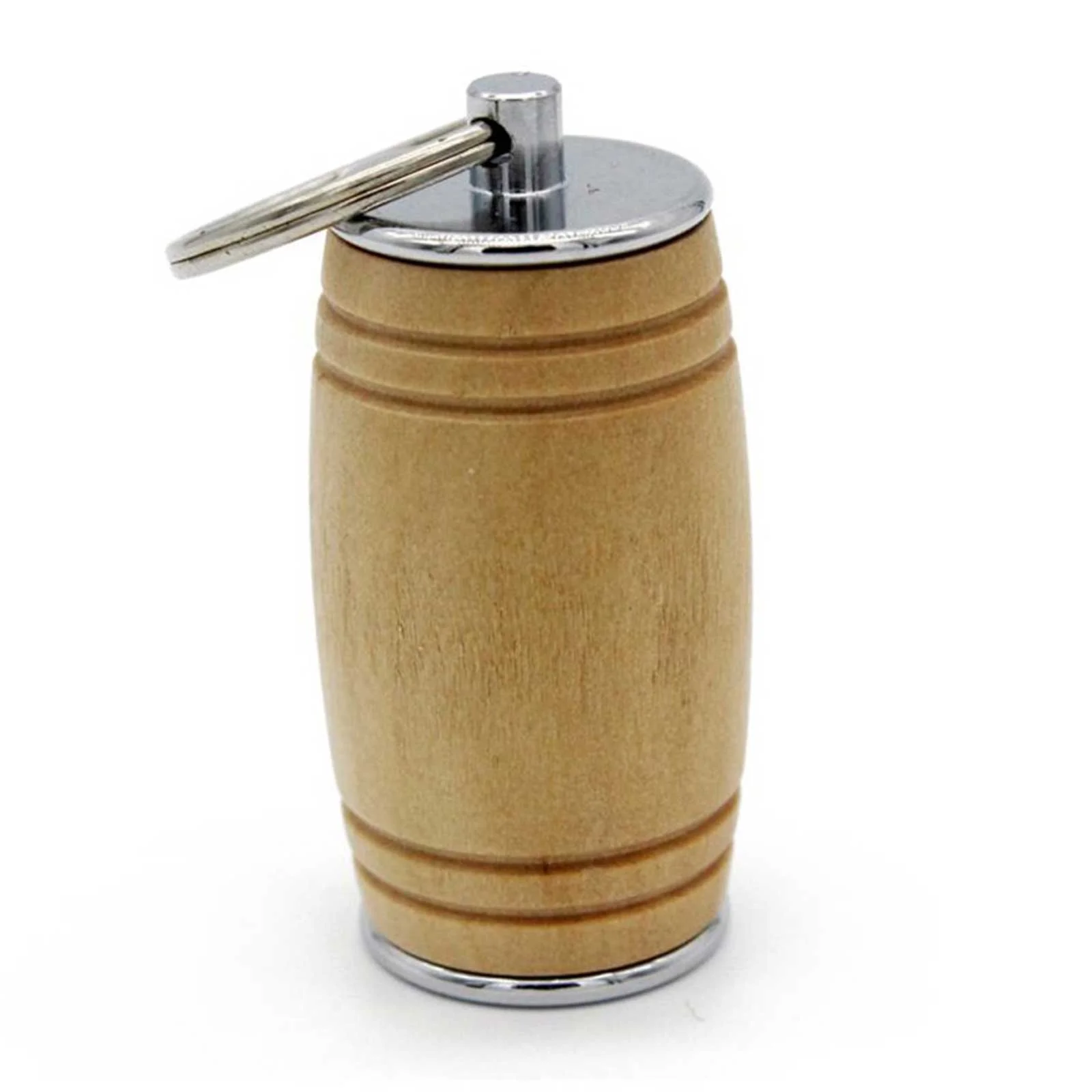Флешка Деревянная Бочка Пива Beer Barrel F36 бежевая 2 Гб