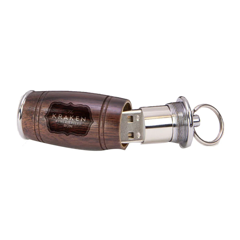 Флешка Деревянная Бочка Пива Beer Barrel F36 коричневая 16 Гб - фото 9