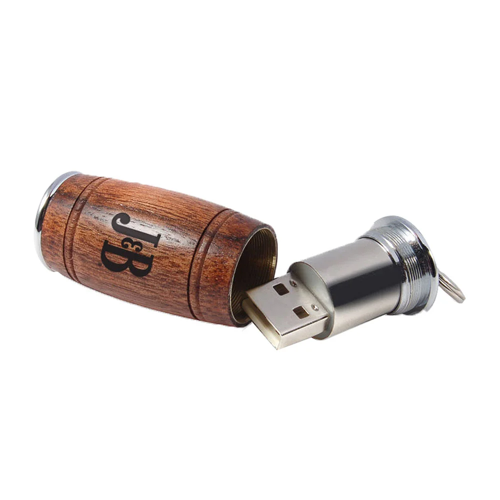Флешка Деревянная Бочка Пива Beer Barrel F36 коричневая 32 Гб - фото 8
