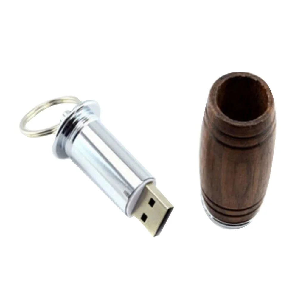 Флешка Деревянная Бочка Пива Beer Barrel F36 коричневая 128 Гб - фото 7