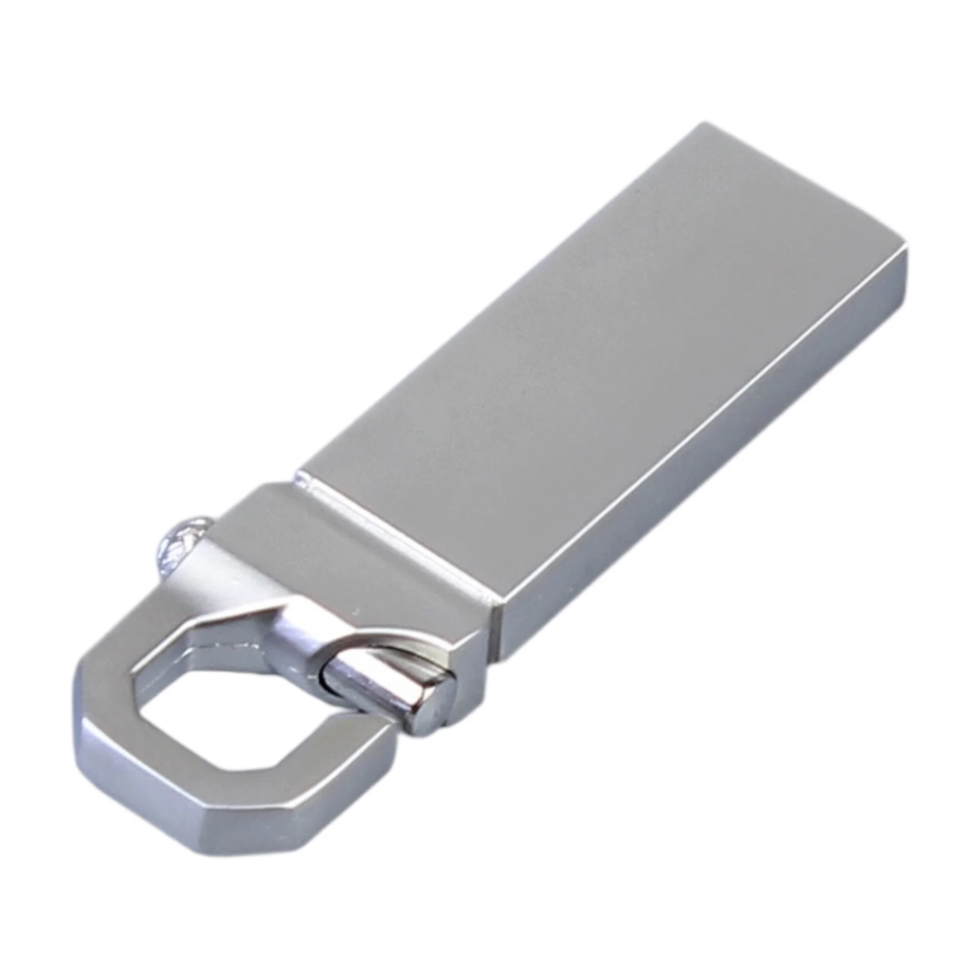 Флешка Металлическая Карабин \Carbine\ R39 серебристый 256 Гб - фото 3