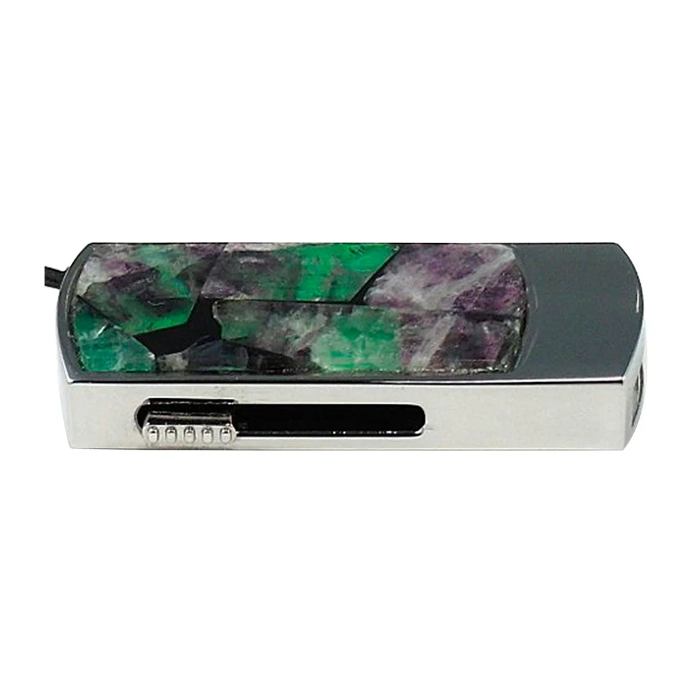 Флешка Каменная Флюорит Fluorite Stone G285 зеленая 16 ГБ - фото 4
