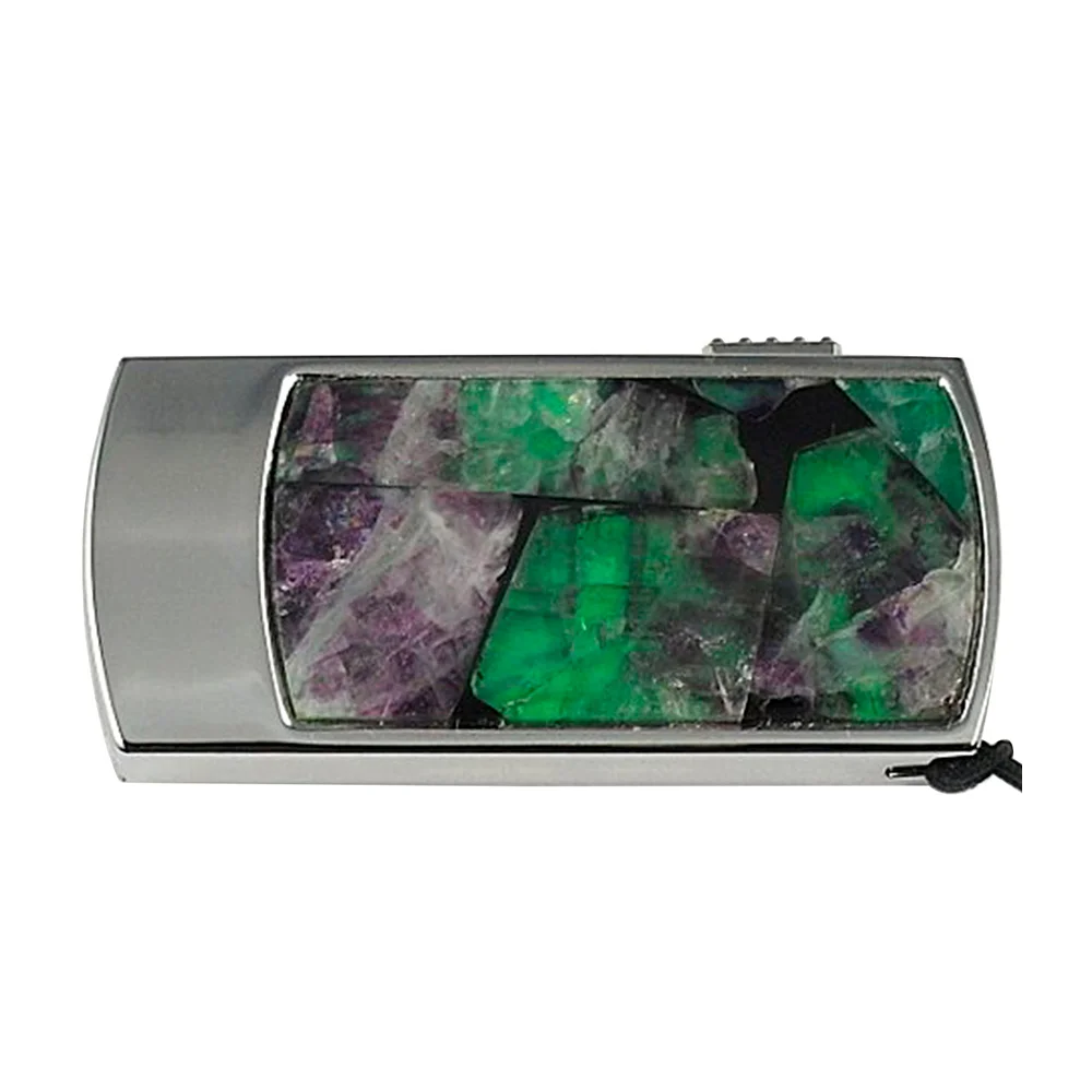 Флешка Каменная Флюорит Fluorite Stone G285 зеленая 1 ТБ - фото 5