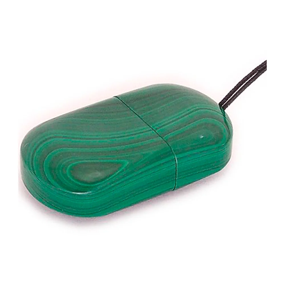 Флешка Каменная Малахит Malachite Stone F G282 зеленая 128 Гб - фото 1