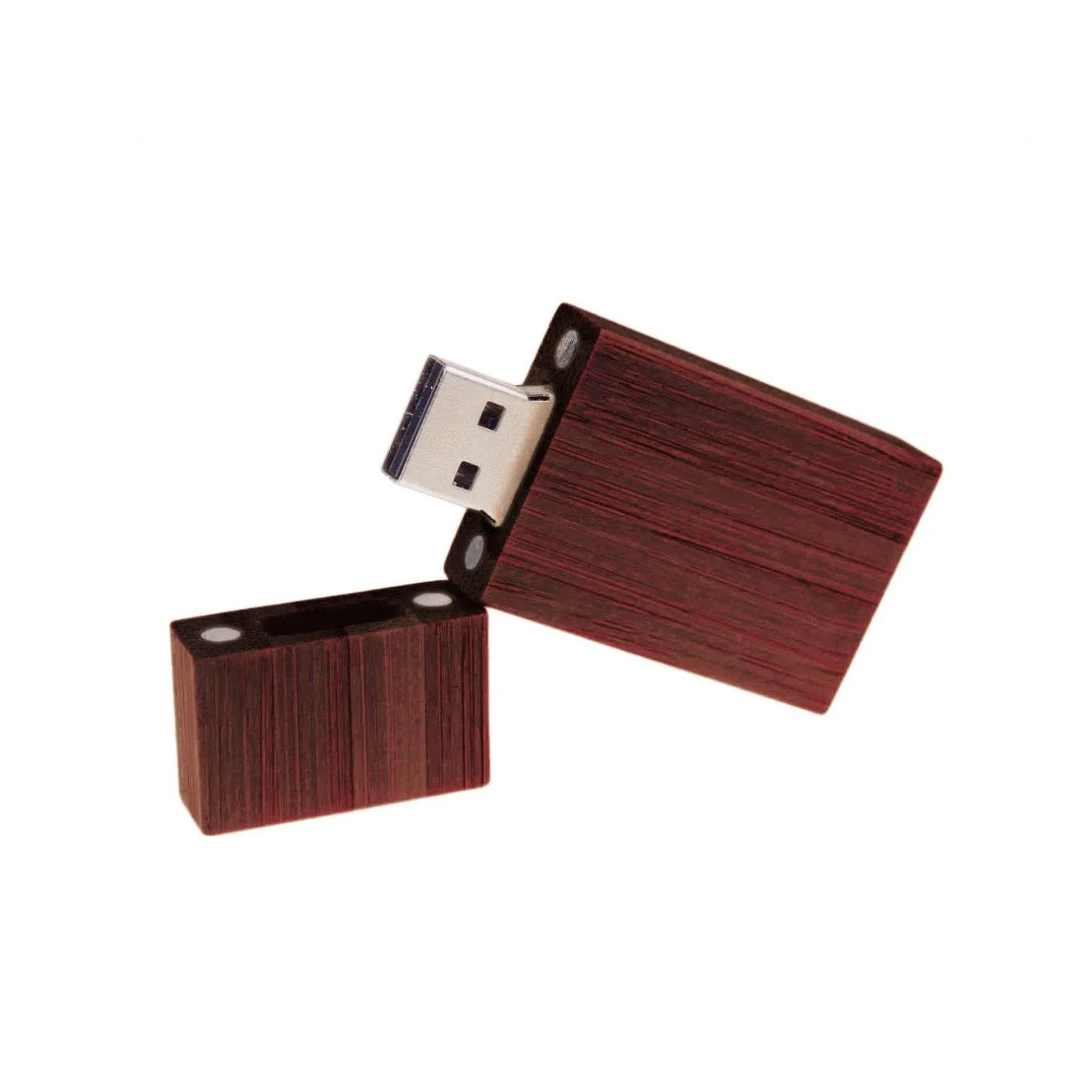Флешка Деревянная Плитка Plate F40 красный 128 Гб - фото 1