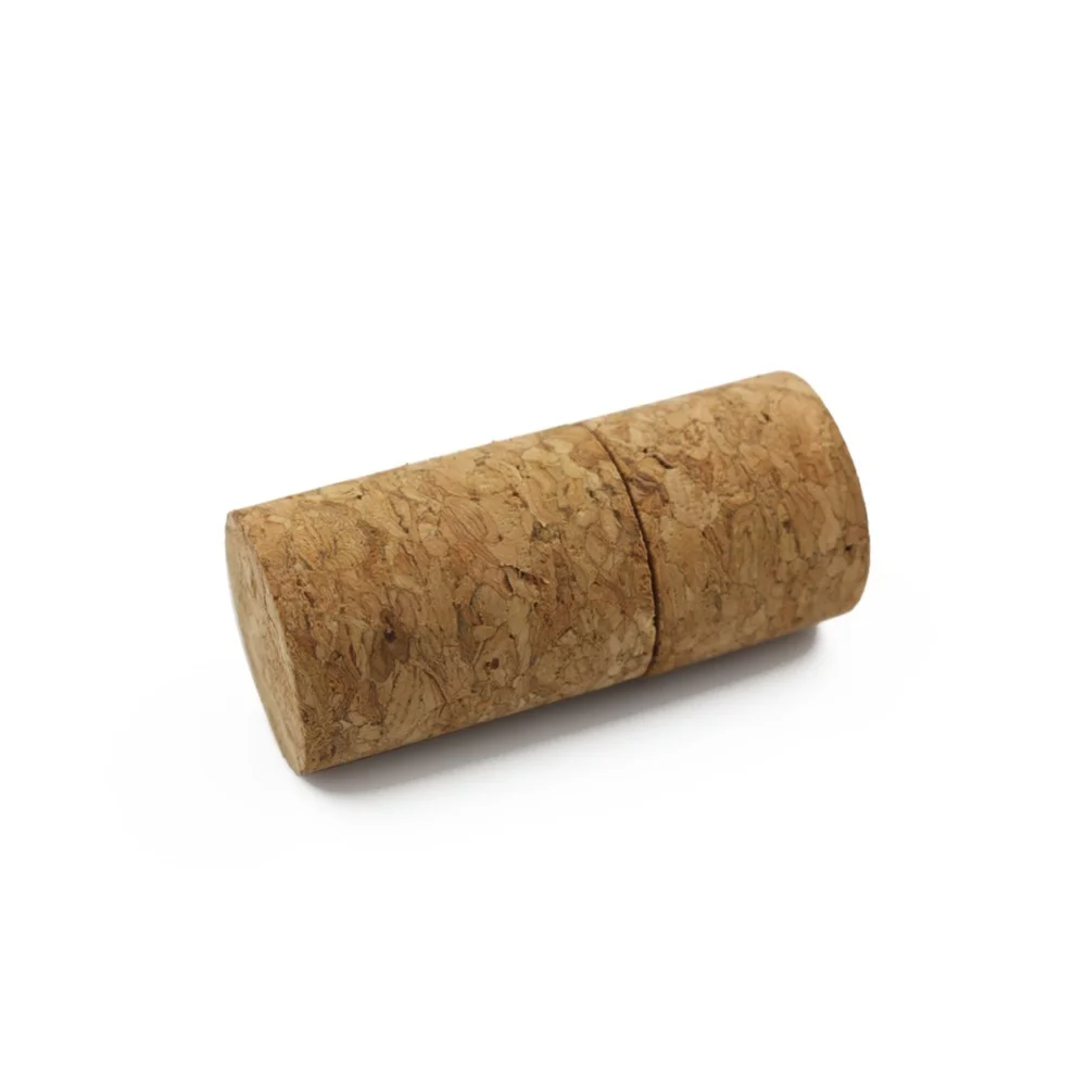 Флешка Деревянная Пробка от бутылки Cork Bottle F41 бежевый 64 ГБ - фото 1