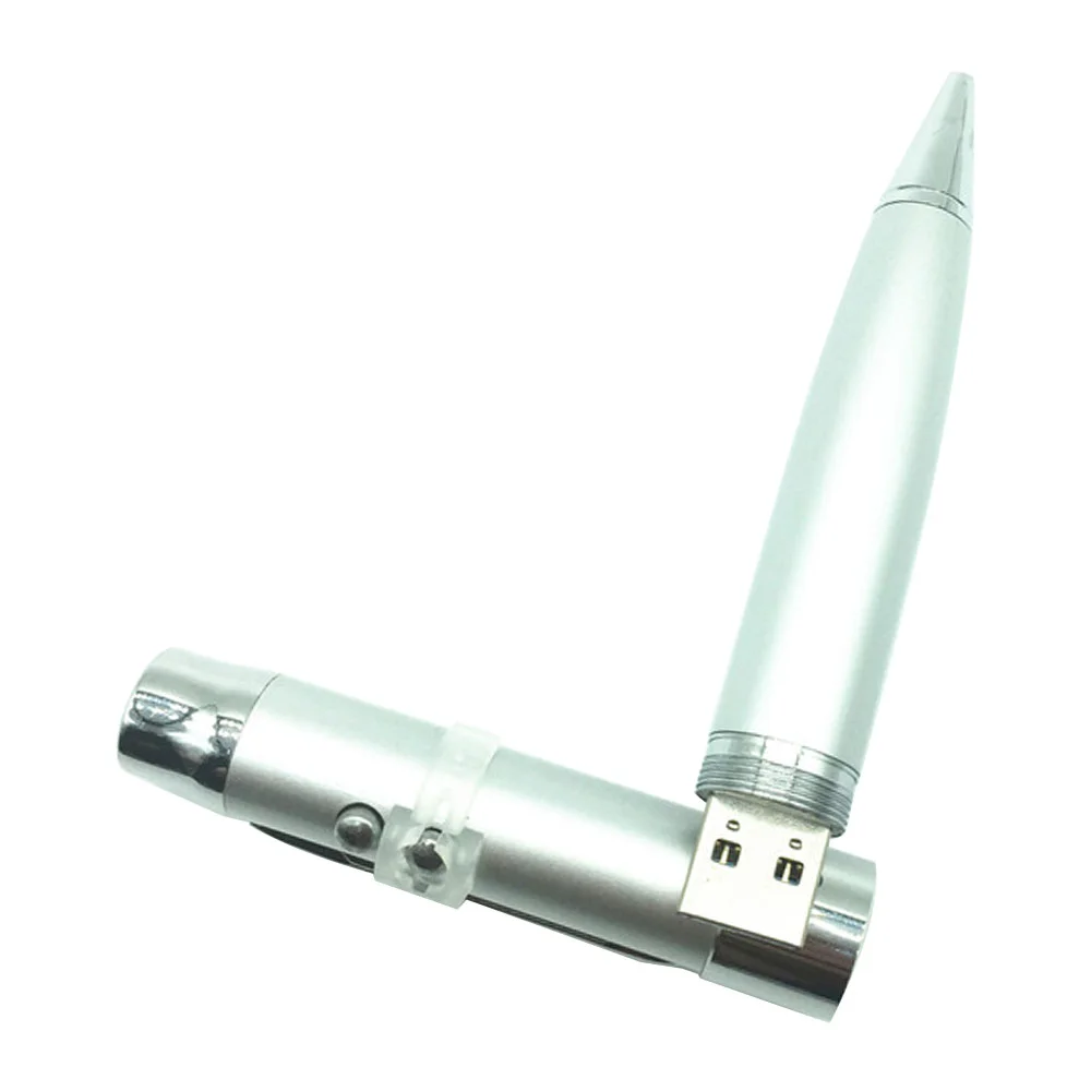 Флешка Металлическая Ручка Лазерная указка WBR Pen Laser Pointer R44 серебряный 512 ГБ - фото 2