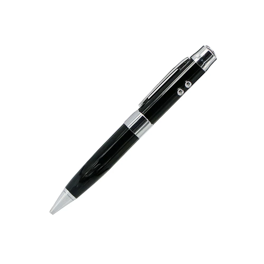 Флешка Металлическая Ручка Лазерная указка WBR Pen Laser Pointer R44 черный 1 ГБ - фото 1