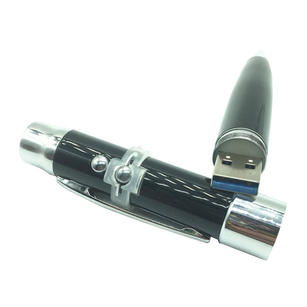 Флешка Металлическая Ручка Лазерная указка WBR Pen Laser Pointer R44 черный 2 ГБ - фото 9