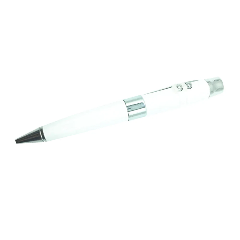 Флешка Металлическая Ручка Лазерная указка WBR Pen Laser Pointer R44 белый 16 ГБ - фото 6