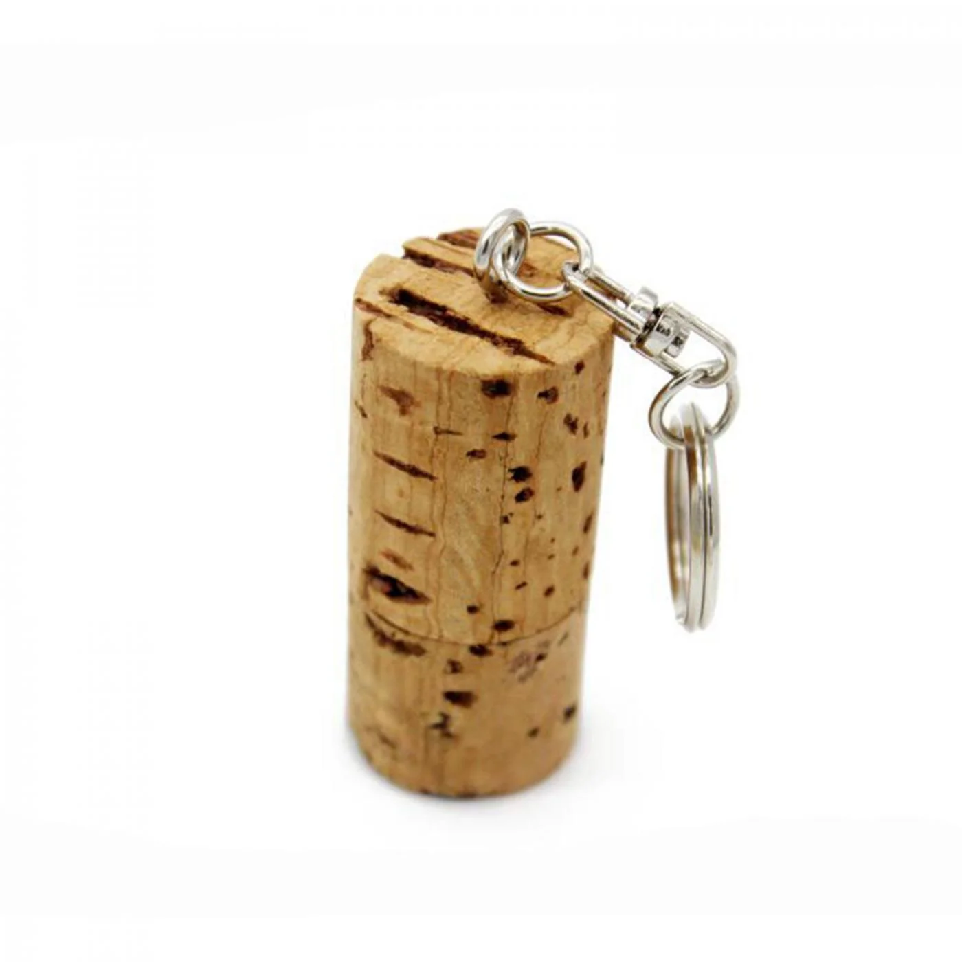 Флешка Деревянная Пробка от вина Cork Wine F51 бежевая 256 Гб - фото 2