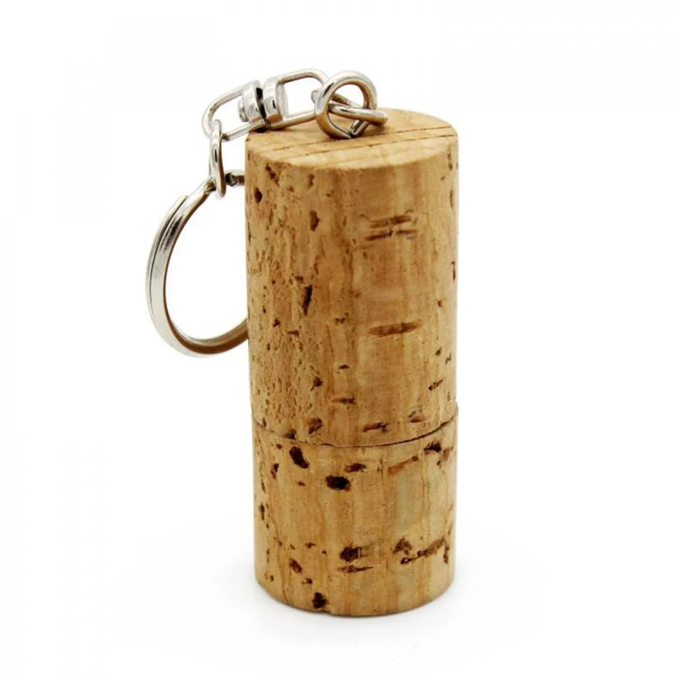 Флешка Деревянная Пробка от вина Cork Wine F51 бежевая 2 Гб