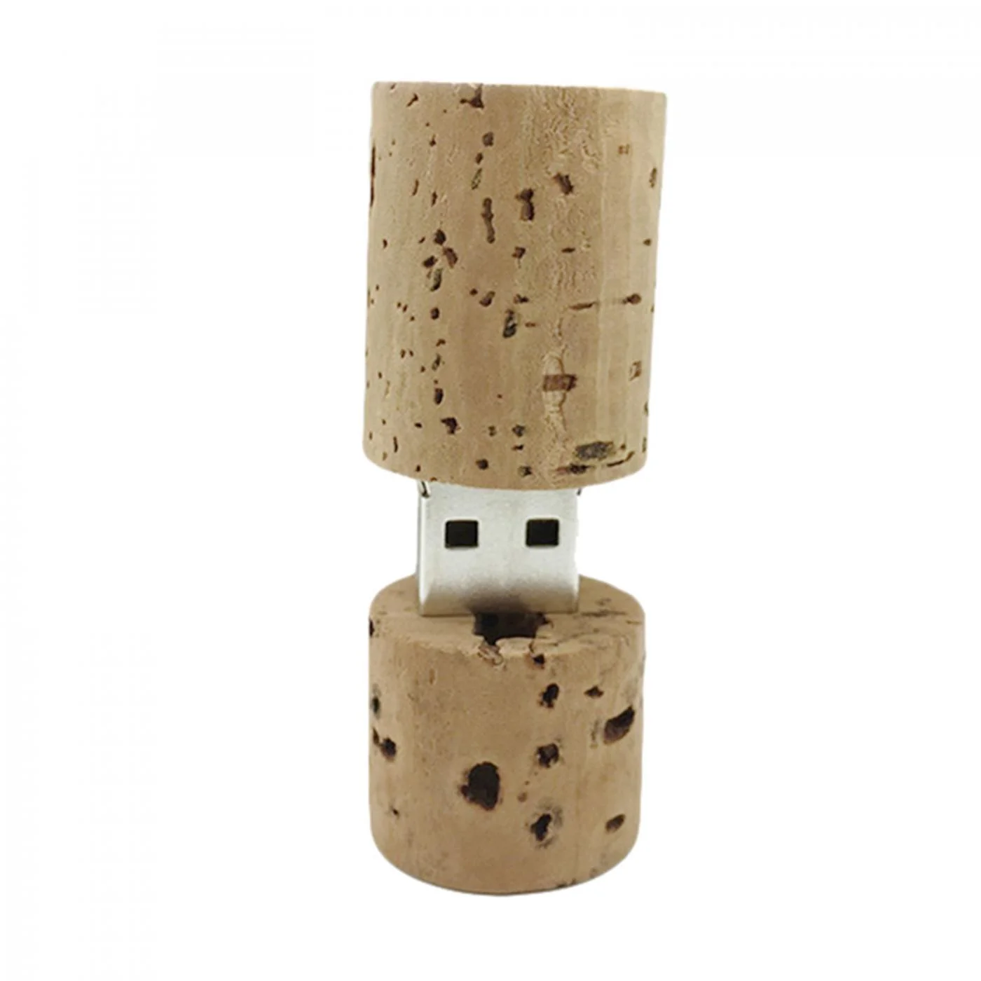 Флешка Деревянная Пробка от вина Cork Wine F51 бежевая 2 Гб - фото 8