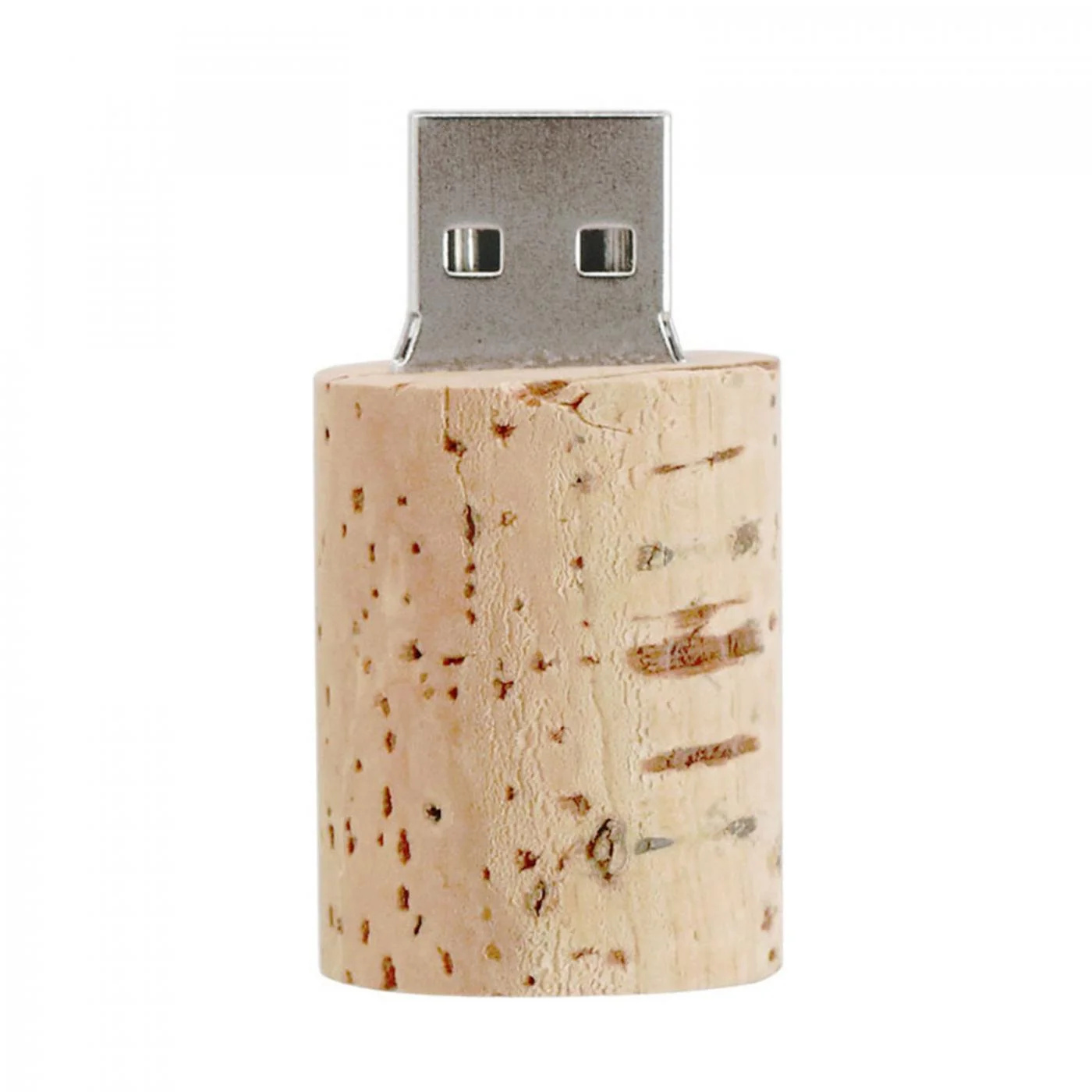 Флешка Деревянная Пробка от вина Cork Wine F51 белая 16 Гб - фото 3