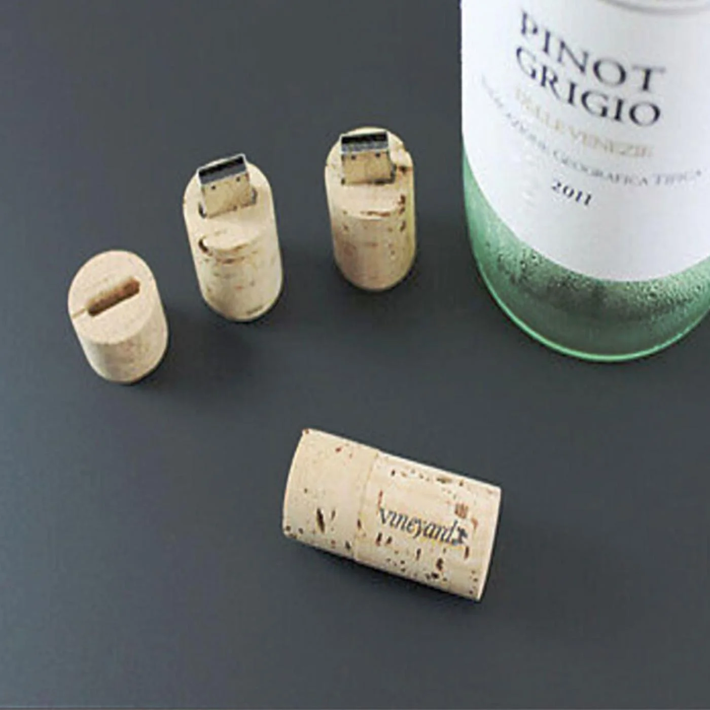 Флешка Деревянная Пробка от вина Cork Wine F51 белая 256 Гб - фото 10