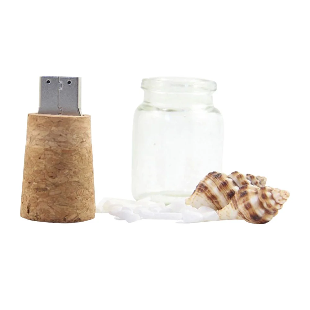 Флешка Деревянная Пробка в банке Cork Jar F52 бежевая 256 ГБ - фото 10