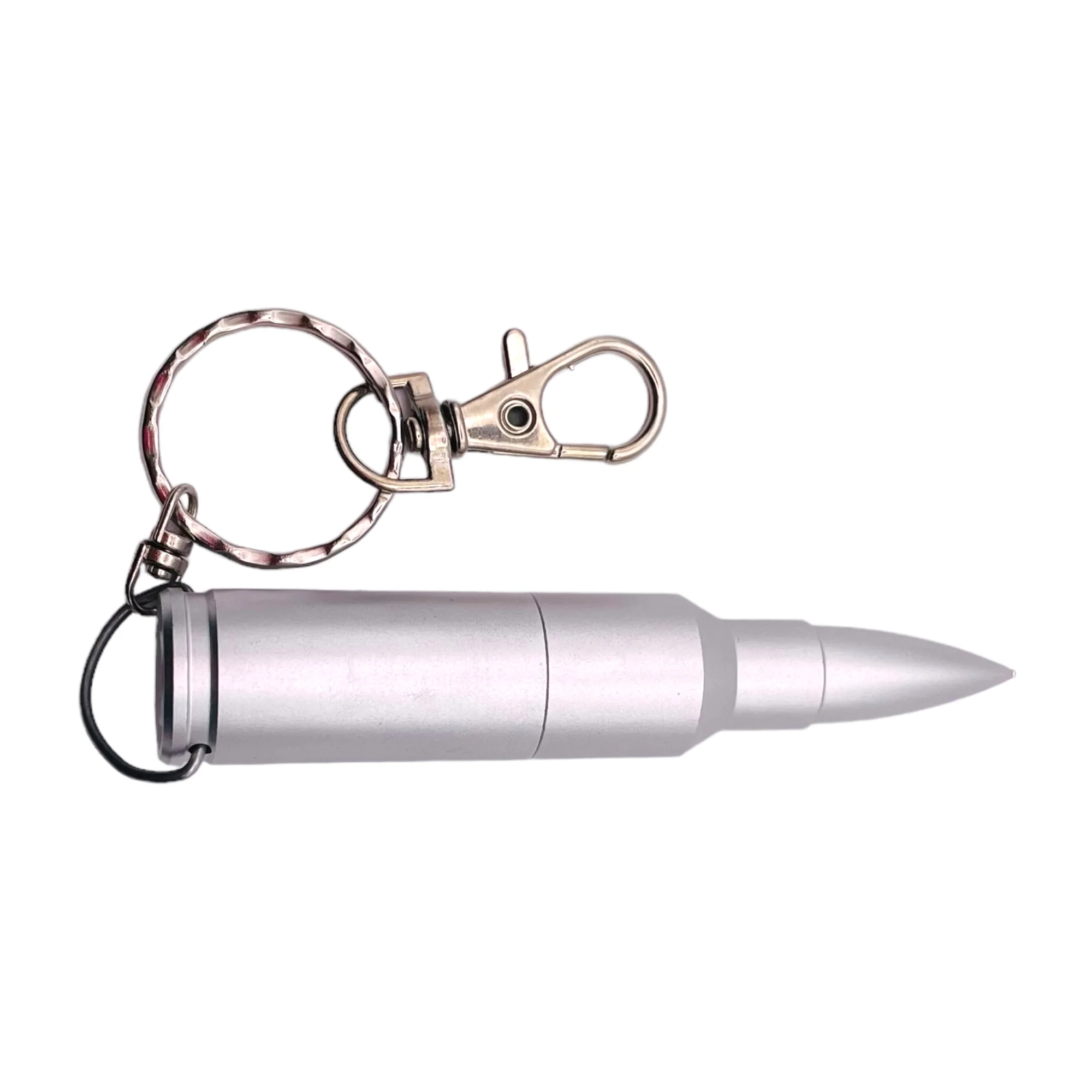 Флешка Металлическая Пуля Bullet R55 серебряный матовый 128 Гб - фото 2