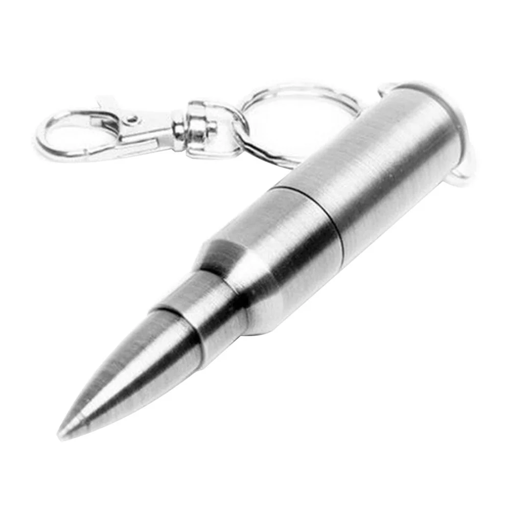 Флешка Металлическая Пуля Bullet R55 серебряный глянец 2 Гб - фото 10