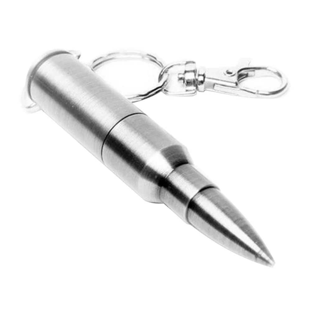 Флешка Металлическая Пуля Bullet R55 серебряный глянец 256 Гб - фото 5
