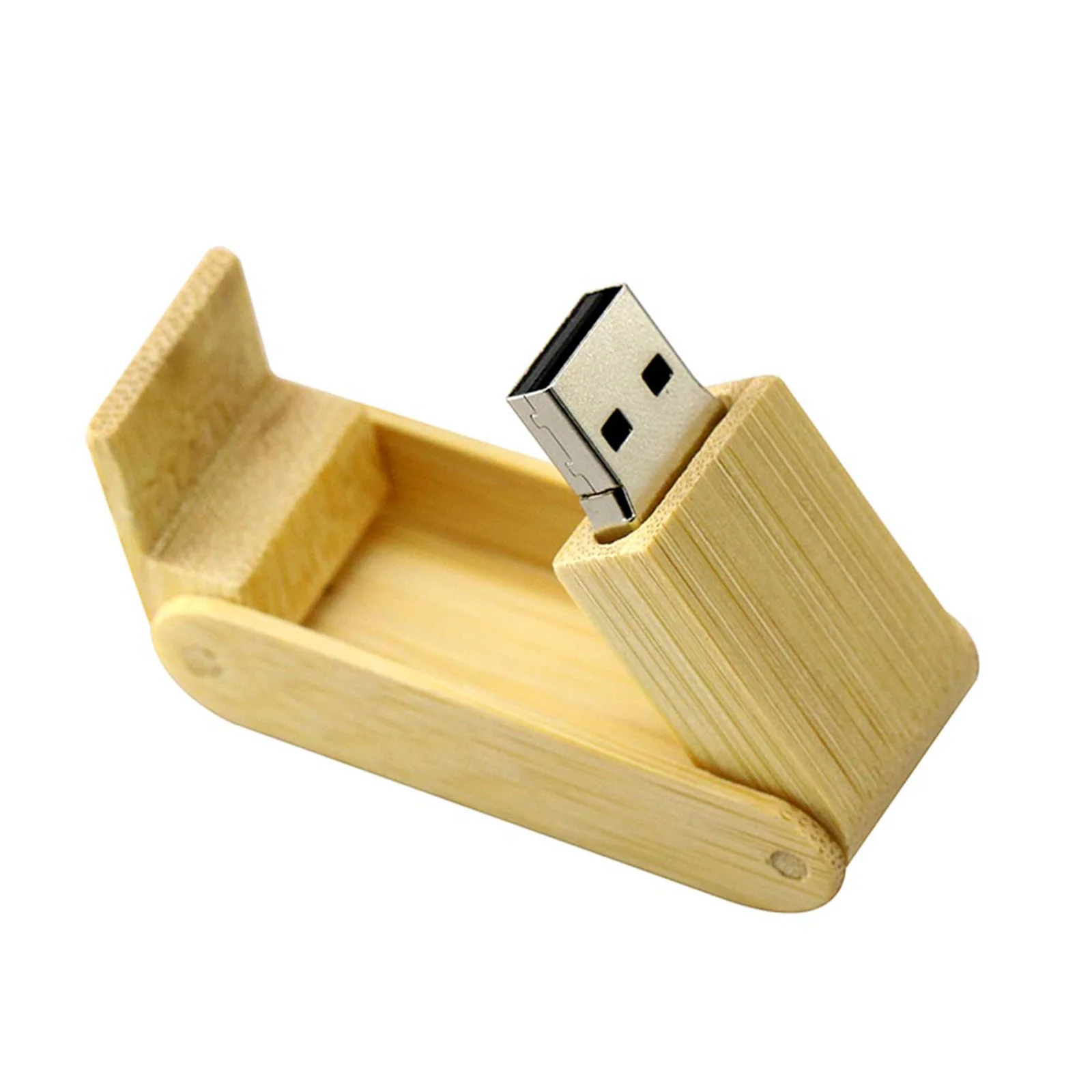Флешка Деревянная Пенал Penal Box Wood F65 бежевый 32 Гб - фото 3