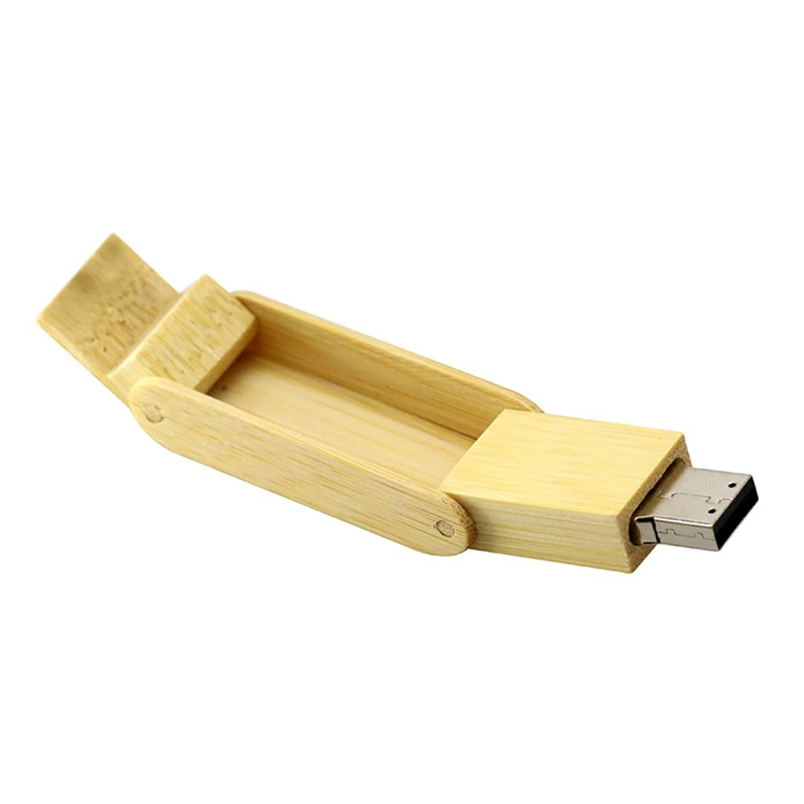 Флешка Деревянная Пенал Penal Box Wood F65 бежевый 2 Гб - фото 4