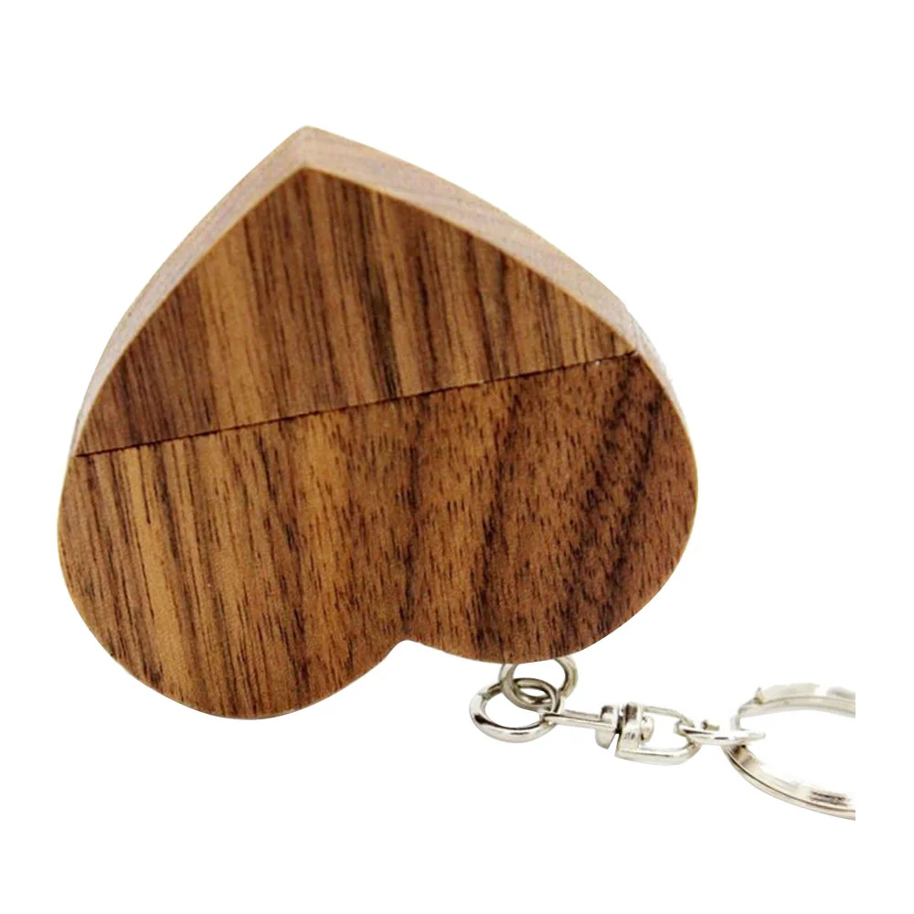 Флешка Деревянная Сердце Heart Wood F66 коричневый 8 Гб - фото 7