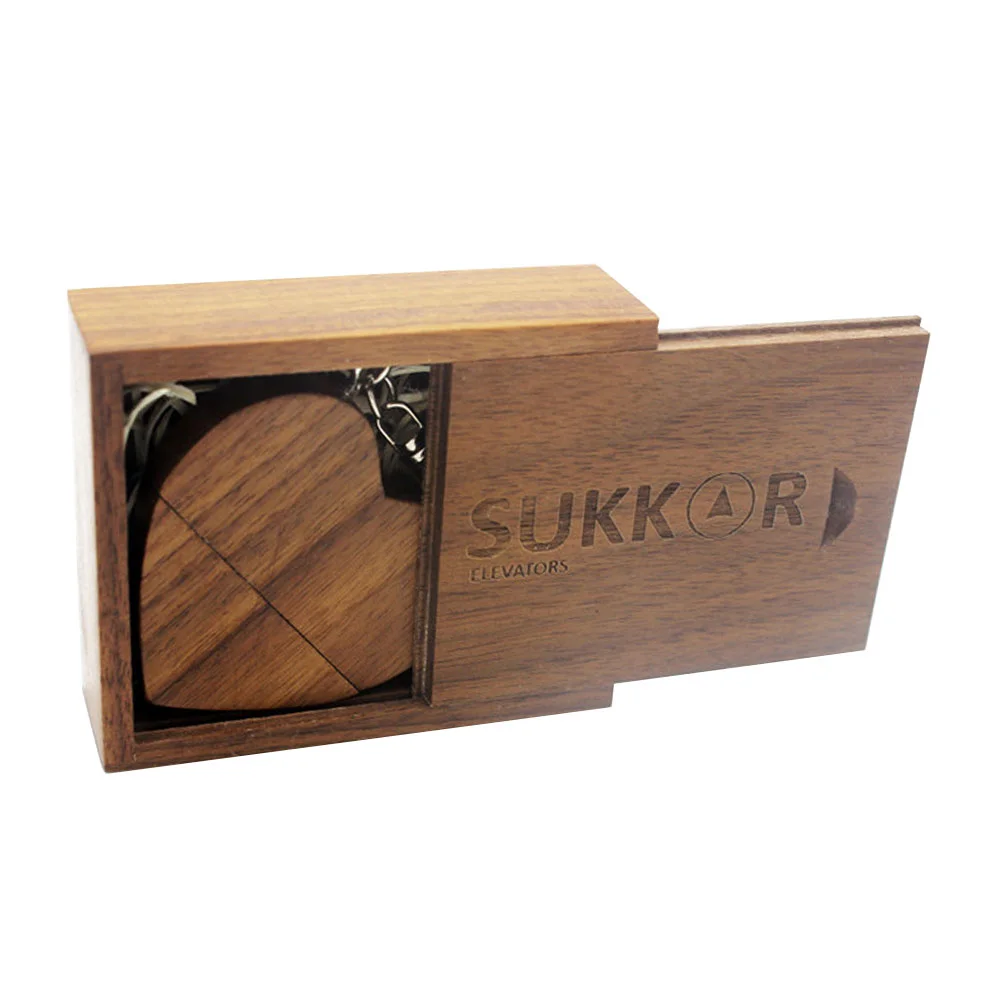 Флешка Деревянная Сердце Heart Wood F66 коричневый 256 Гб - фото 10