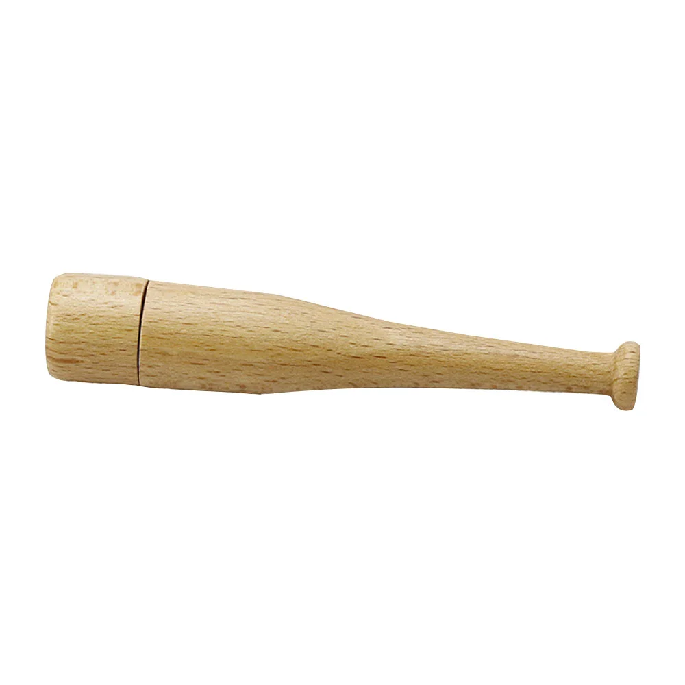 Флешка Деревянная Бейсбольная Бита Baseball Bat F68 белый 4 Гб - фото 4
