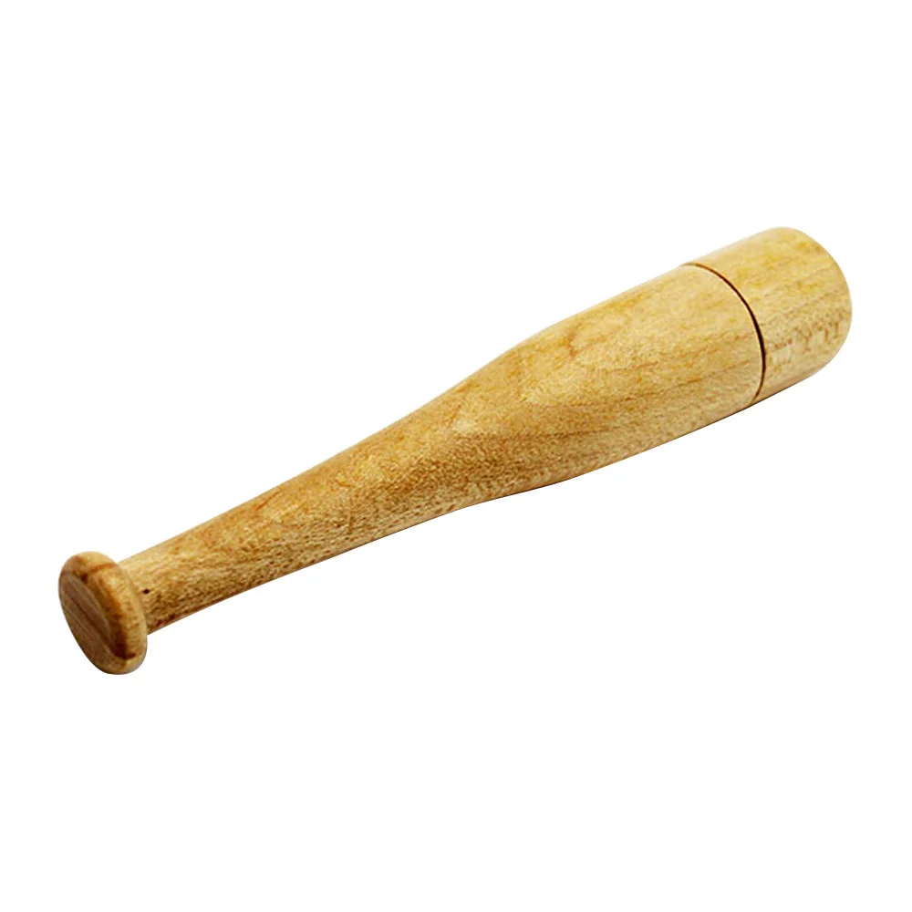 Флешка Деревянная Бейсбольная Бита Baseball Bat F68 бежевый 16 Гб - фото 3