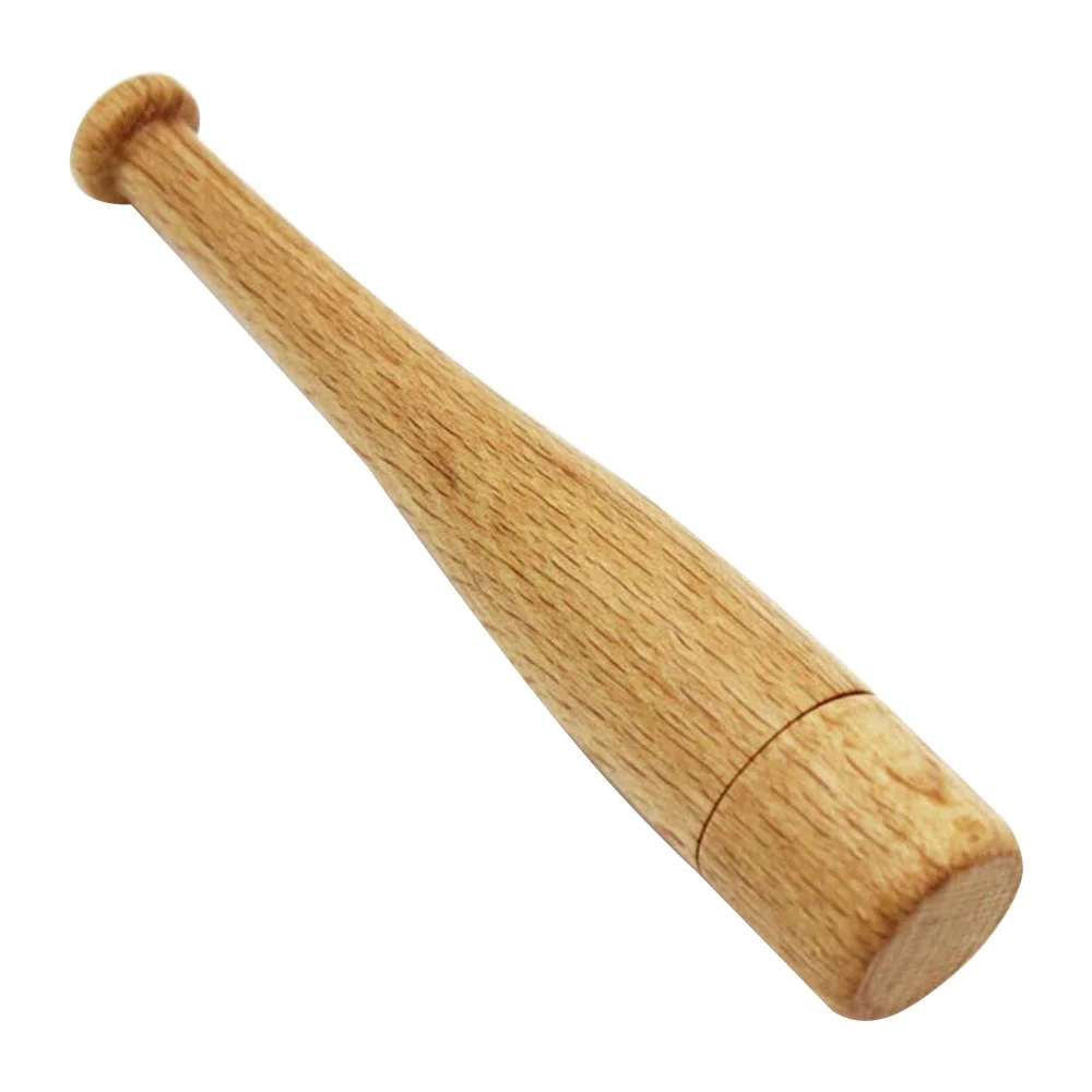 Флешка Деревянная Бейсбольная Бита Baseball Bat F68 бежевый 512 Гб - фото 2