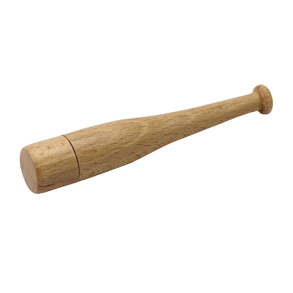Флешка Деревянная Бейсбольная Бита Baseball Bat F68 бежевый 512 Гб - фото 6