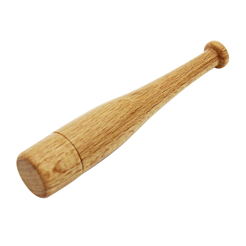 Флешка Деревянная Бейсбольная Бита Baseball Bat F68 бежевый 1 Гб - фото 8