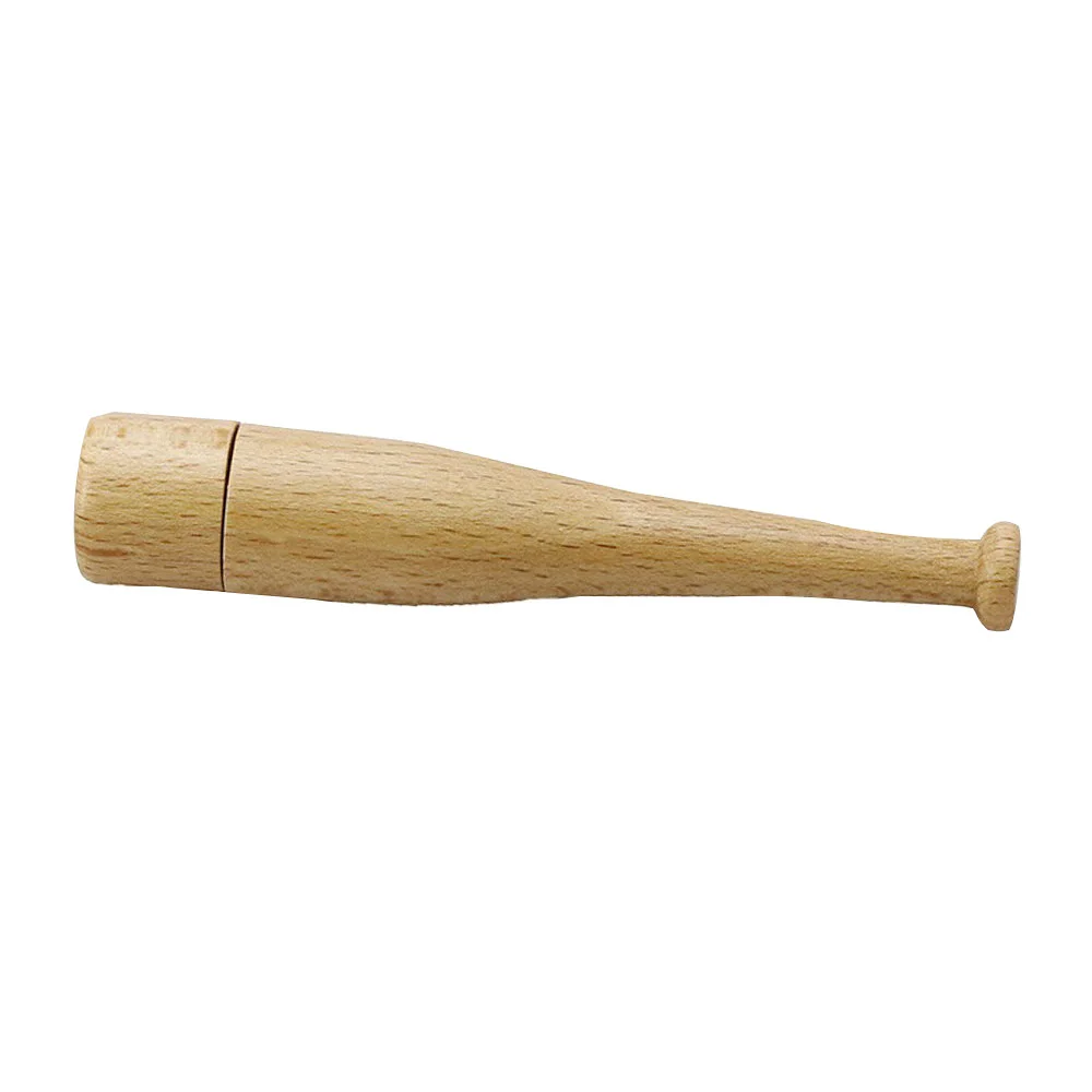 Флешка Деревянная Бейсбольная Бита Baseball Bat F68 белый 16 Гб - фото 10
