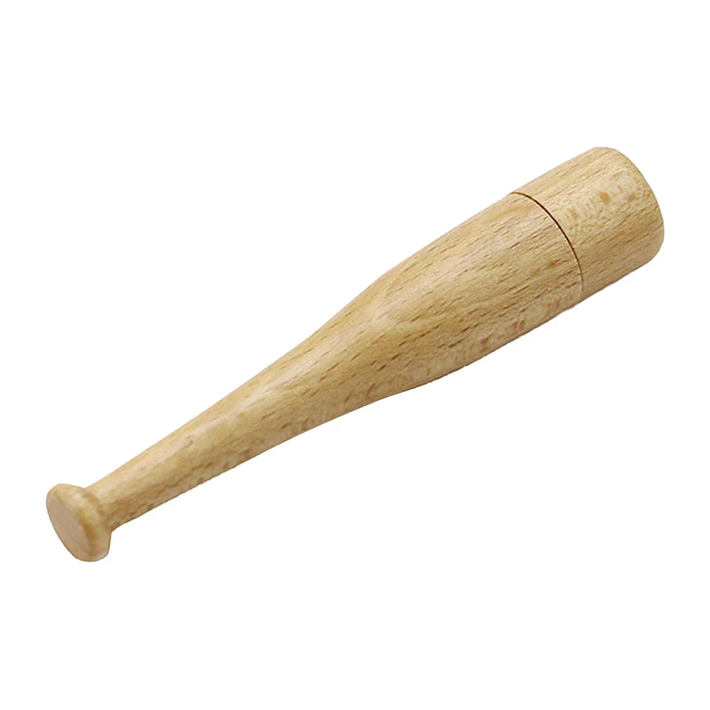 Флешка Деревянная Бейсбольная Бита Baseball Bat F68 белый 64 Гб - фото 6
