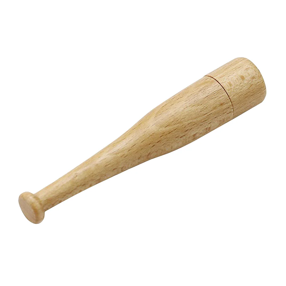 Флешка Деревянная Бейсбольная Бита Baseball Bat F68 белый 256 Гб - фото 1