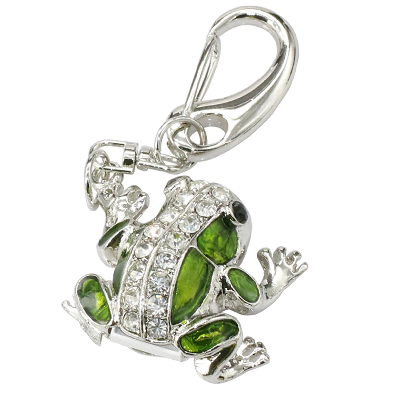 Флешка Металлическая Лягушка Cute Frog R76 зеленый 16 Гб - фото 4