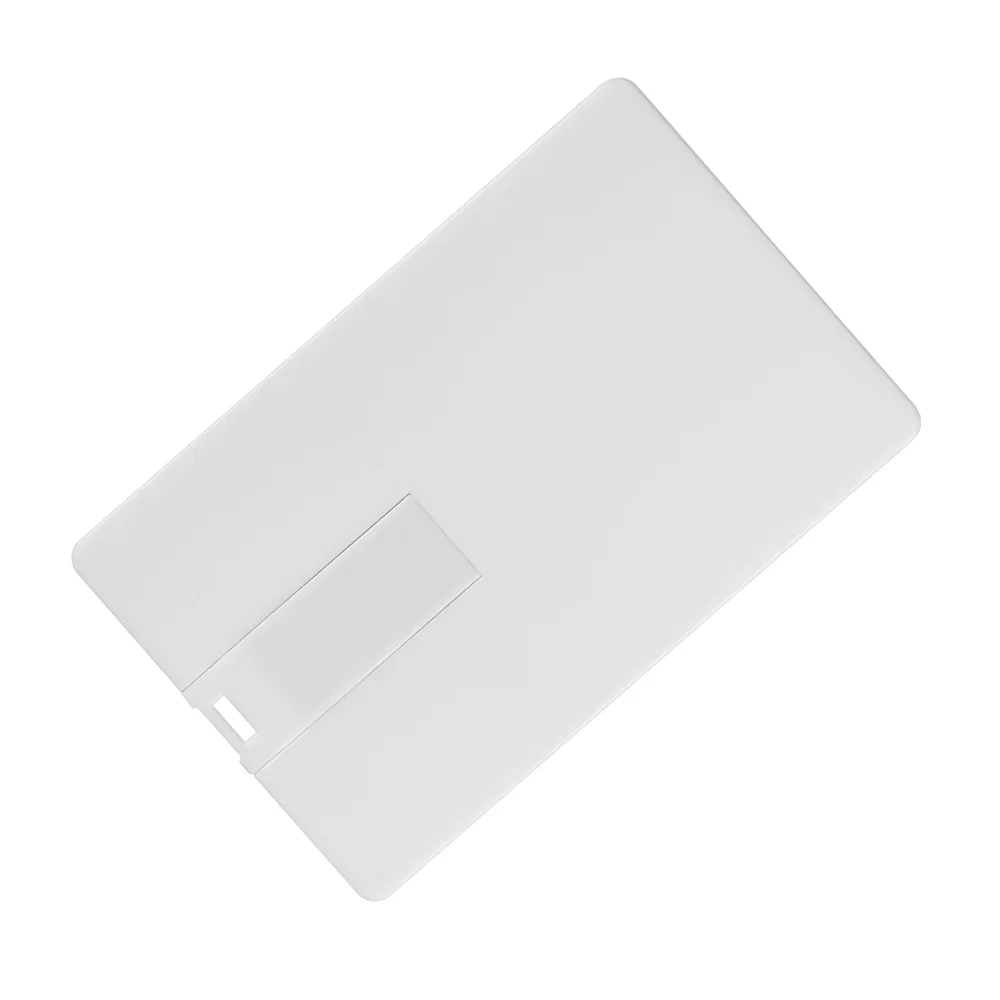 Флешка Пластиковая Визитка Visit Card S78 белый 4 Гб