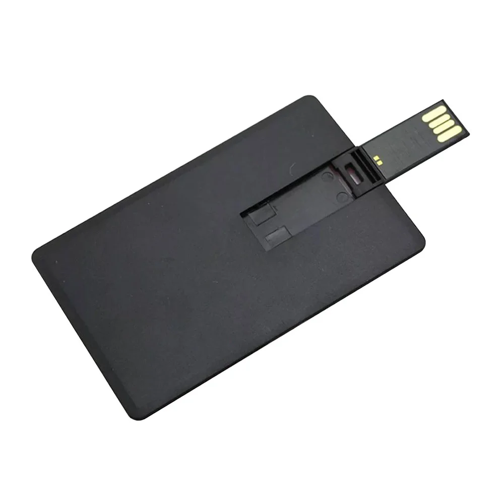 Флешка Пластиковая Визитка \Visit Card\ S78 черный 1 Гб - фото 5