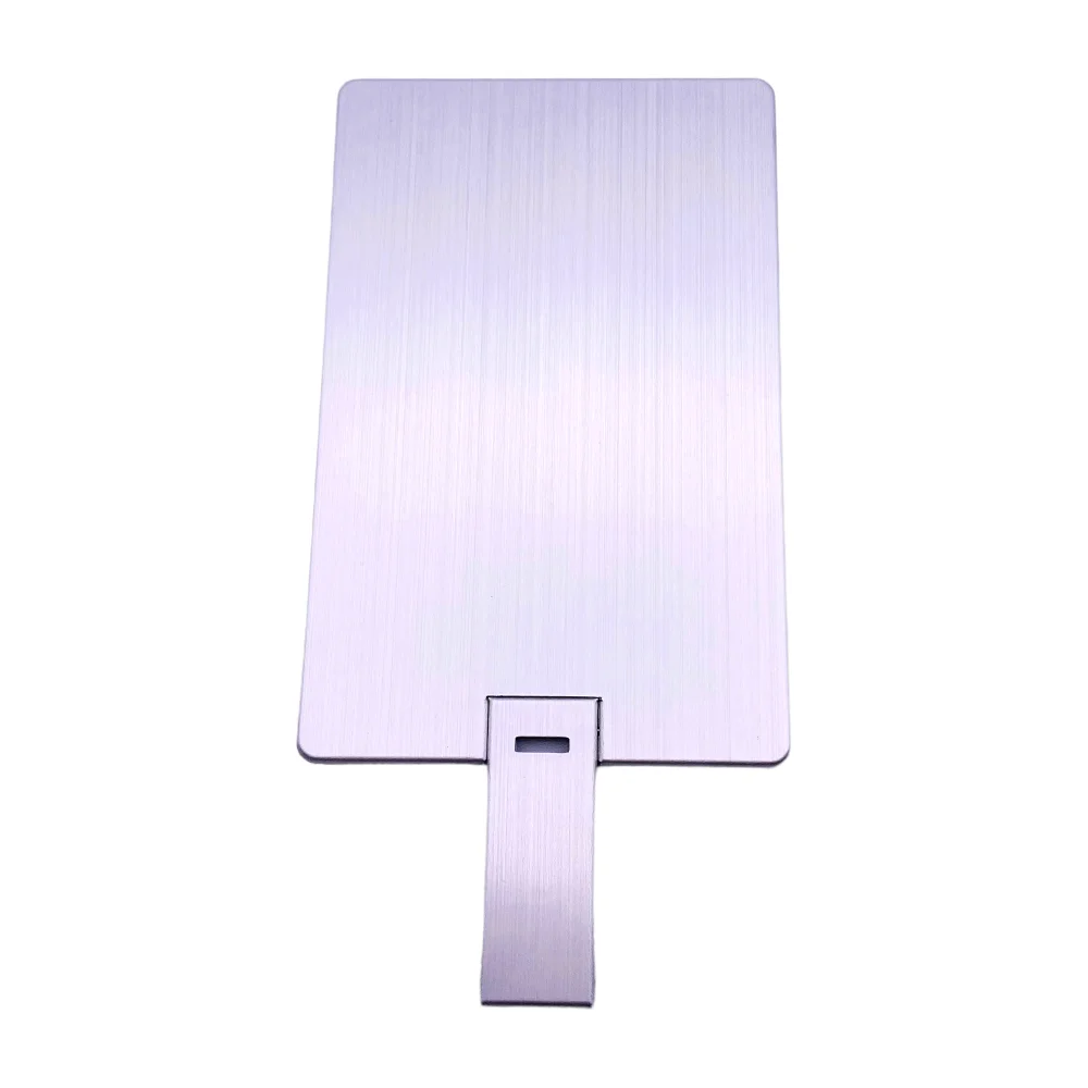 Флешка Металлическая Визитка \Visit Card\ R79 серебристый 2 Гб - фото 9