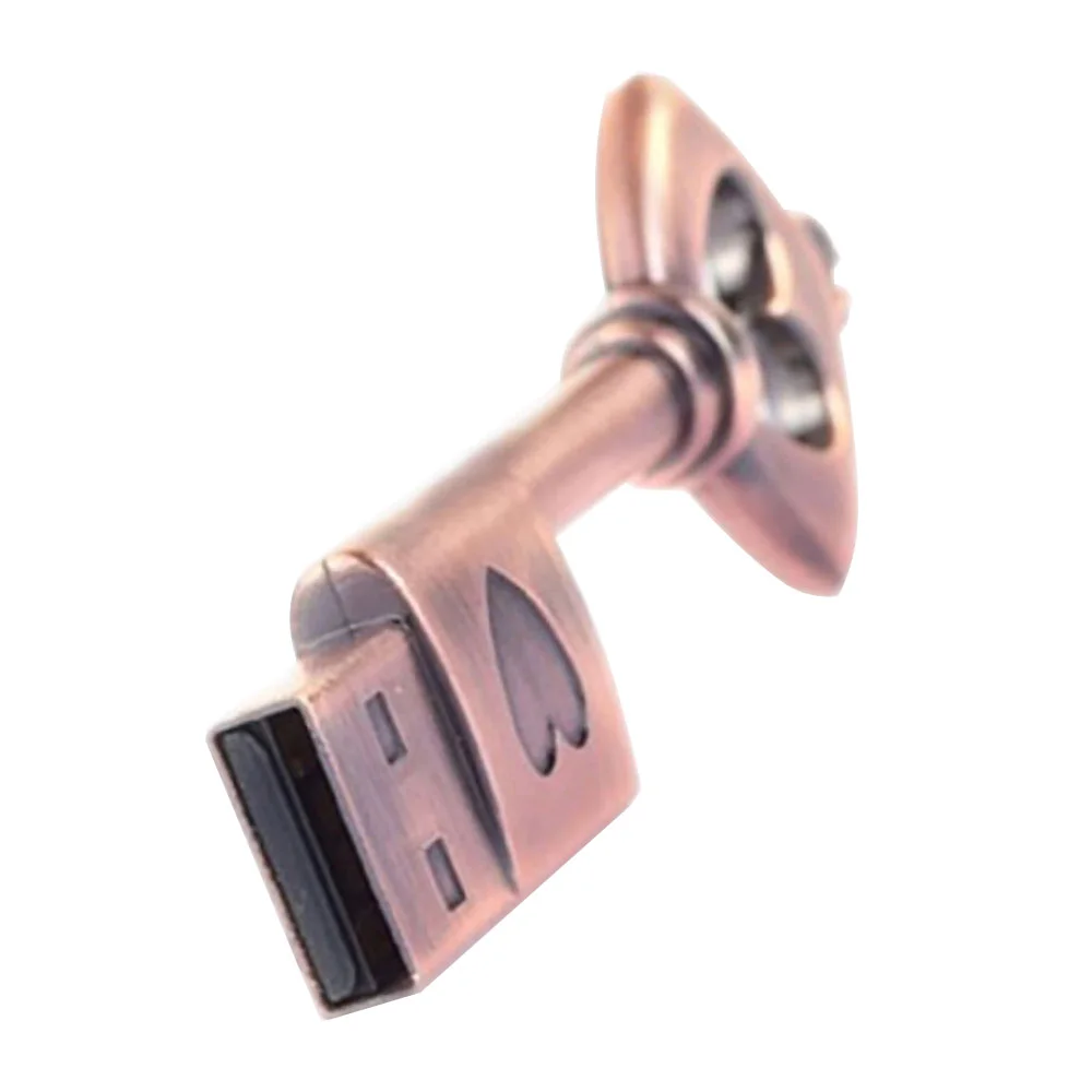 Флешка Металлический Ключ Ретро Retro Key Heart R81 бронзовый 8 Гб - фото 7