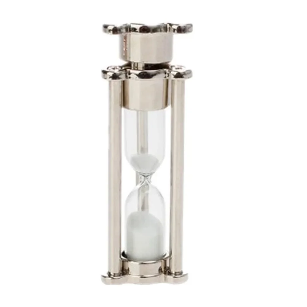 Флешка Стеклянные Песочные часы Hourglass W82 серебряный / белый 4 Гб