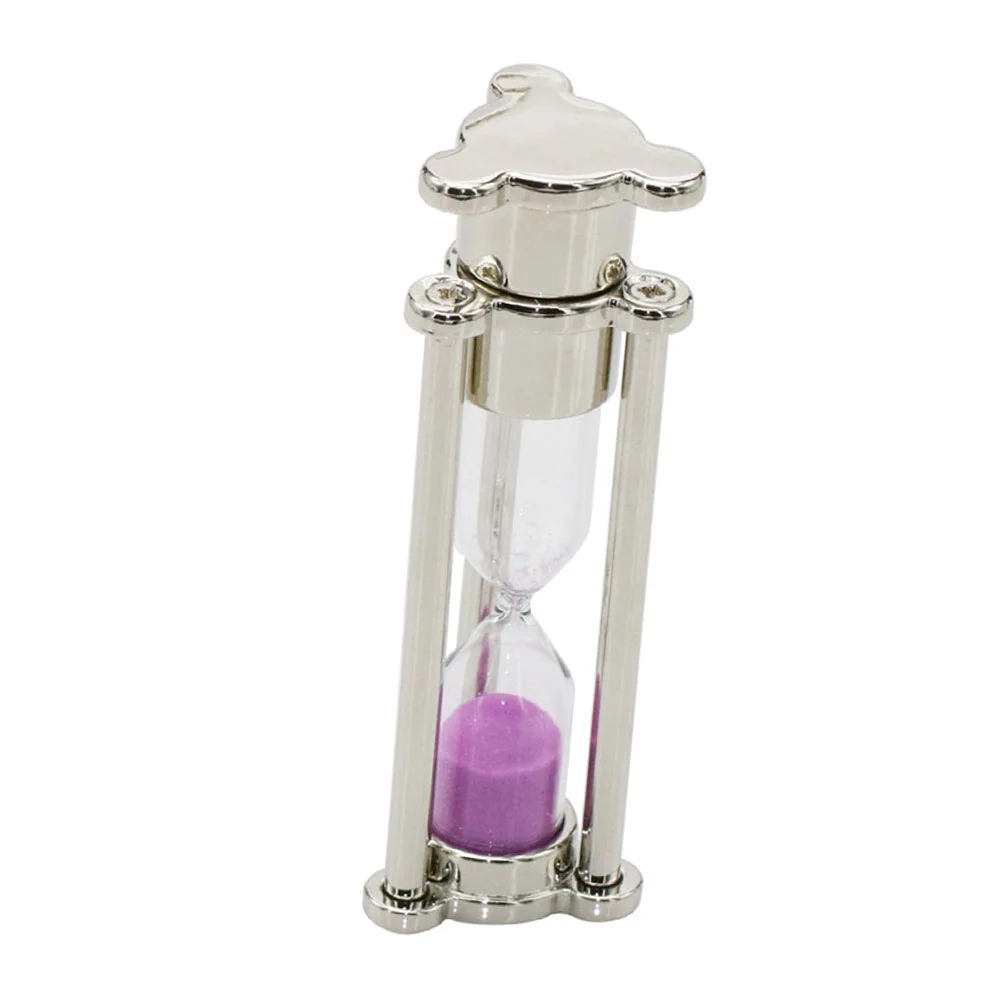 Флешка Стеклянные Песочные часы Hourglass W82 фиолетовый 1 Гб Серебристый - фото 6